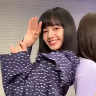 🍸 Lisa mulher, sorrindo, retrato, kpop, lisa, blackpink whatsapp sticker