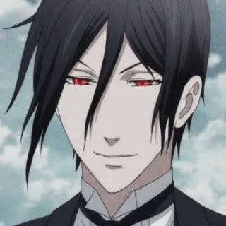 ⛓ Sebastian Michaelis Black Butler 动漫, 漫画, 塞巴斯蒂安, 黑执事, 恶魔 telegram sticker