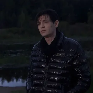 🌟 Danila Bagrov Brother Danila Bagrov, Brother, Russian cinema, movie character, puffer jacket, gloomy, dramatic telegram sticker