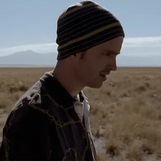 🚬 Jesse Pinkman Breaking Bad jesse pinkman, breaking bad, aaron paul, reaction, series, tv show, desert, confused telegram sticker