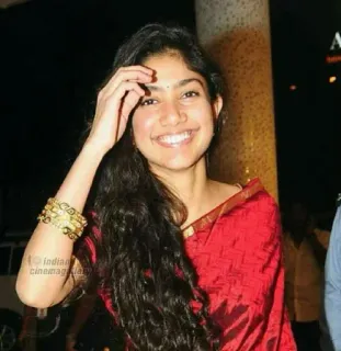 🥰 Sai Pallavi actress, indian, smiling, woman, portrait telegram sticker