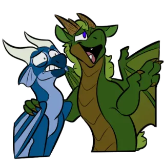 ✨ Drache, Fantasy, Kreatur, Cartoon, Tier, Freundschaft telegram sticker