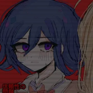 😐 信頼性の問題 Anime, Manga, Mädchen, Japanisch, Charakter telegram sticker