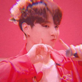 🦋 Jungkook kpop, cantante, ídolo, flores, corazón telegram sticker