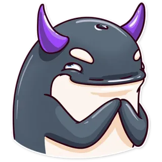 😈 demon, devil, cartoon, horns, monster, cute, evil telegram sticker