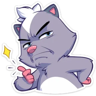 👍 Stinktier, Cartoon, Haltung, Zeigen, Animiert, Tier telegram sticker