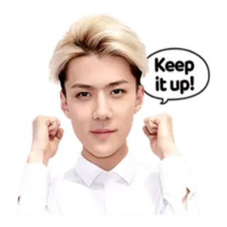 ✊ Keep it up! celebration, motivation, encouragement, success, achievement whatsapp sticker