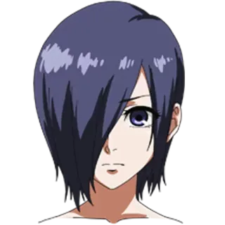 😐 Touka Kirishima Tokyo Ghoul anime, manga, touka kirishima, tokyo ghoul, character, portrait whatsapp sticker