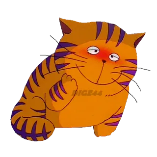☺️ DIGE44... 猫, 漫画, 攻撃的, 失礼, ユーモア telegram sticker