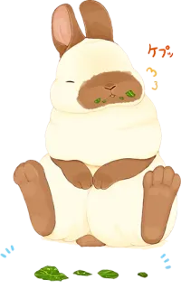 🐰 ケブッ Hase, Kaninchen, Tier, süß, kawaii, mollig whatsapp sticker