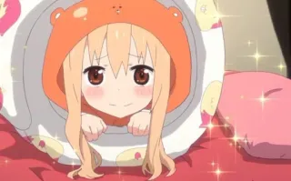 😇 Umaru Doma Himouto! Umaru-chan Anime, Dessin animé, Kawaii, Mignon, Umaru, Himouto, Doma whatsapp sticker