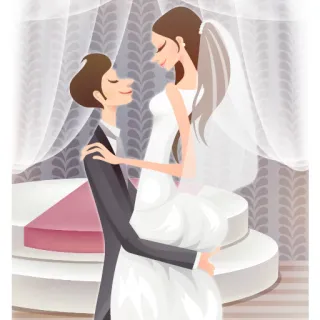👫 свадьба, невеста, жених, пара, любовь, романтика whatsapp sticker