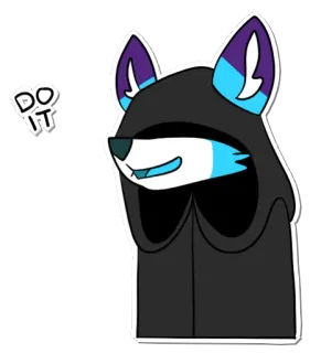 🌑 DO IT motivasi, kartun, Furry, imut whatsapp sticker