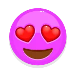 😍 Emoji, Liebe, Herzen, Smiley, Zuneigung, Süß telegram sticker