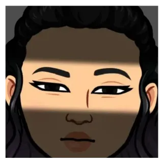 🔪 лицо, портрет, женщина, мультик, аватар telegram sticker