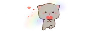 💞 แมว, น่ารัก, หัวใจ, รุ้ง, ประกาย telegram sticker