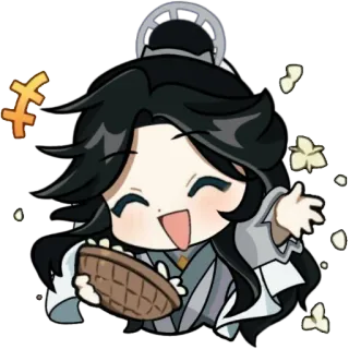 😄 น่ารัก, อนิเมะ, จิบิ, มีความสุข, ภาพประกอบ telegram sticker