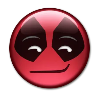 😏 Deadpool deadpool, emoji, marvel, superhero, funny telegram sticker