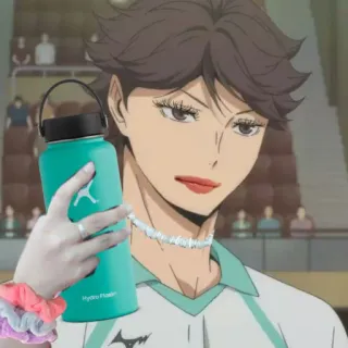 🙄 Oikawa Tooru Haikyuu!! anime, personaggio, oikawa, tooru, haikyuu telegram sticker