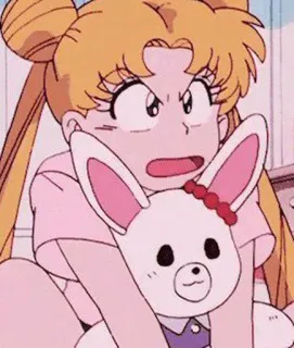 😠 Sailor Moon Anime, Cartoon, Mädchen, Süß, Japanisch, Manga, Magie whatsapp sticker