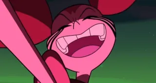 😈 Spinel Steven Universe cartoon, character, pink, smile, steven universe, spinel whatsapp sticker