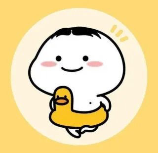 😁 การ์ตูน, เป็ด, ตัวละคร, น่ารัก telegram sticker