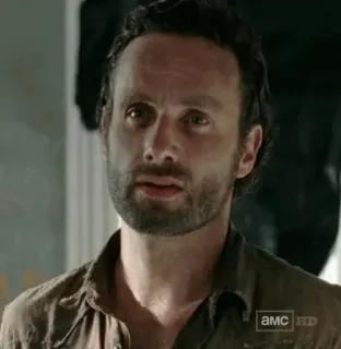 😐 Rick Grimes The Walking Dead Zombie, Apokalipsa, Przetrwanie, Serial TV, AMC, Szeryf telegram sticker