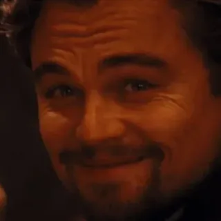 ⭐️ Leonardo DiCaprio Meme, lustig, Leonardo DiCaprio, grinsend telegram sticker