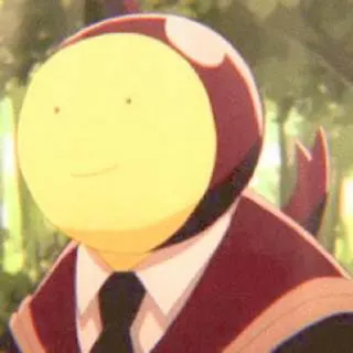 😀 Koro-sensei Assassination Classroom Anime, Professor, Polvo, Monstro, Sorriso telegram sticker