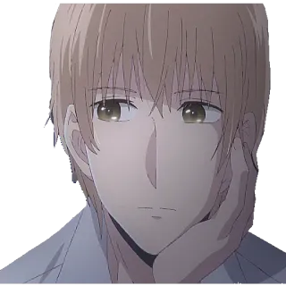 🙁 Anime, Homem, Personagem, Retrato, Expressão, Mangá telegram sticker