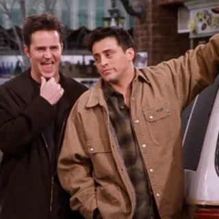 😎 Chandler Bing Friends Amis, Chandler, Joey, Sitcom, Comédie telegram sticker