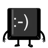 🤣 :-) Smiley, Teclado, Botão, Emoticon, Ícone, Personagem telegram sticker