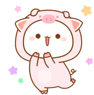 ✨ heo, động vật, dễ thương, kawaii, linh vật telegram sticker