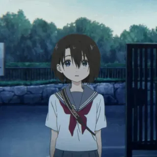 🥤 A Silent Voice Anime, Mädchen, Schuluniform, Animation, Traurig, Film, Charakter telegram sticker