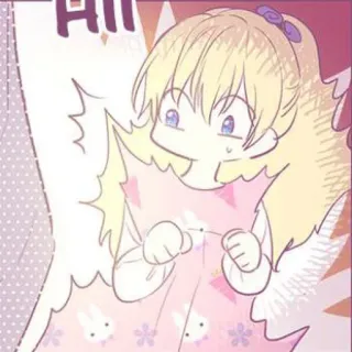 🍼 AH garota, fofa, chocada, anime, mangá, desenho animado, ilustração telegram sticker