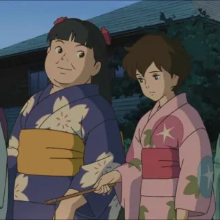 🗻 动漫, 浴衣, 和服, 日式服装, 女人, 女孩 telegram sticker