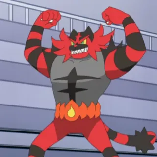 💪 Incineroar Pokemon pokemon, incineroar, fire type, fighting telegram sticker