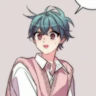 💬 Chico anime, Adolescente, Dibujo animado, Retrato, Feliz telegram sticker