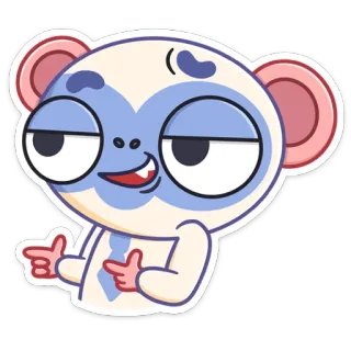 😔 Desenho animado, Macaco, Arminha de dedo, Fofo, Brincalhão telegram sticker