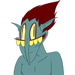 😀 monstro, desenho animado, criatura, fantasia, engraçado, personagem, arrepiante telegram sticker