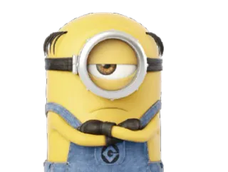 😒 Minion Despicable Me Minion, Cartone animato, Film, Personaggio, Divertente, Giallo telegram sticker