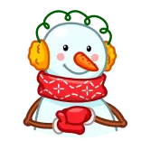 Snowman telegram stickers