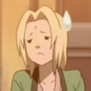 😎 Tsunade Naruto Аниме, Цунаде, Наруто, Грустный, Обеспокоенный telegram sticker