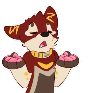 😫 perro, dibujos animados, sorprendido, lindo, confundido telegram sticker