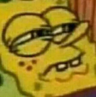 🤔 Spongebob Спанч Боб, Мем, Смешной, Мультфильм telegram sticker