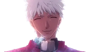 😊 Archer Fate/stay night anime, archer, fate stay night, smug, happy whatsapp sticker