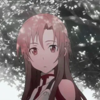 🥨 Asuna Yuuki Sword Art Online Anime, Meisje, Personage, Asuna, Sword Art Online, SAO telegram sticker