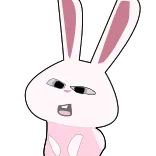 😕 Snowball The Secret Life of Pets rabbit, bunny, cartoon, animal, pet, animated, character whatsapp sticker