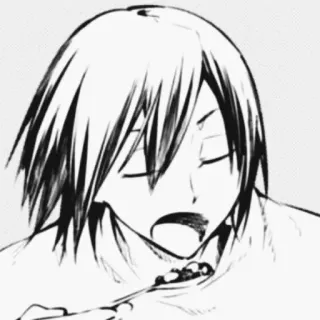 🌟 アニメ, 食べる, スプーン, ポートレート, マンガ telegram sticker