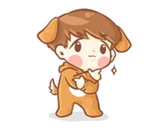 ✨ cartoon, dog, cute, character, anime, kawaii telegram sticker
